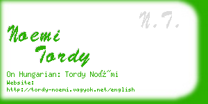 noemi tordy business card